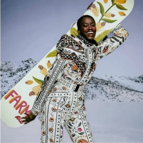 Farm Rio Sand Palms Paradise Ski Jumpsuit S - Picture 4 of 6